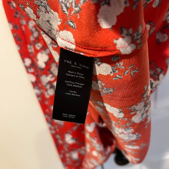 rag & bone Red Asymmetrical Dress - Picture 5 of 5